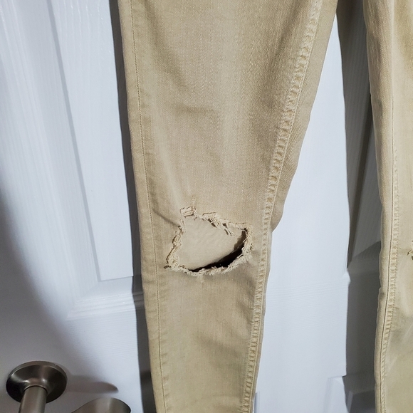 FREE People Busted Knee Distressed Skinny Pants - Picture 2 of 11